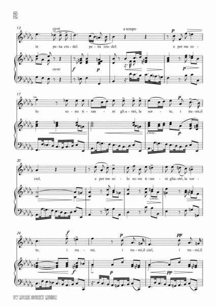 Scarlatti-Son Tutta Duolo in b flat minor,for Voice and Piano image number null