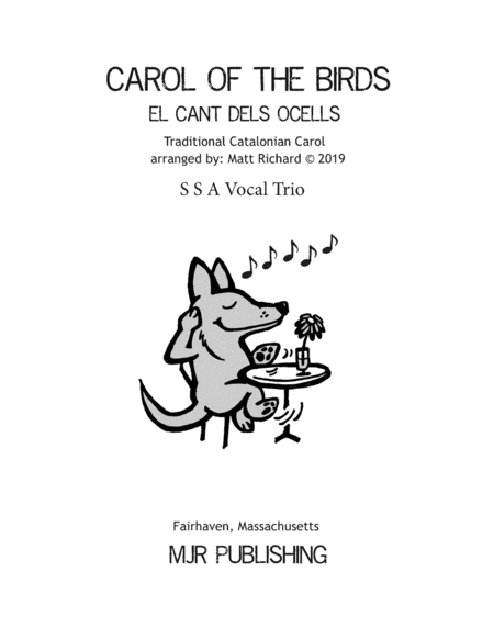 Carol of the Birds (SSA a cappella) image number null