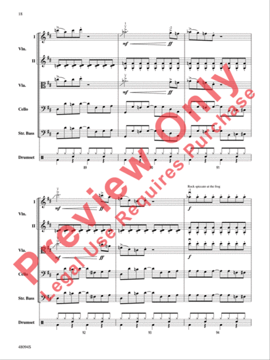 Rockin' 67 Blues String Orchestra scores gallery preview page 19