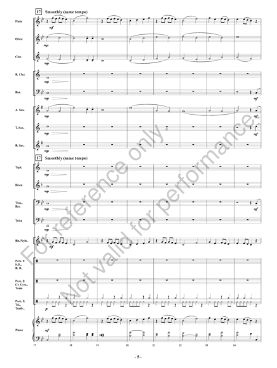 Alien Crossfire! Concert Band scores gallery preview page 6