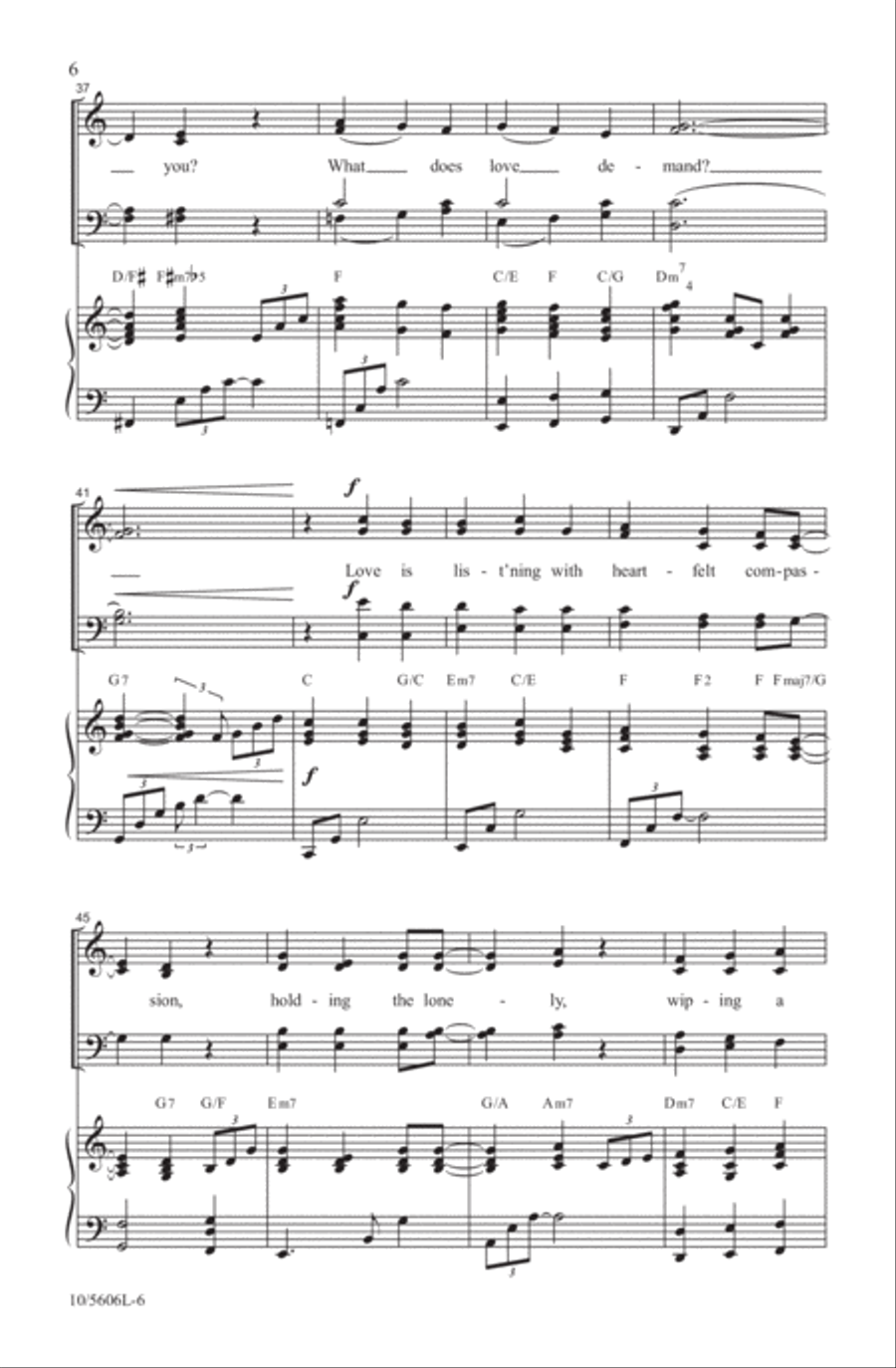 What Love Demands 4-Part scores gallery preview page 6