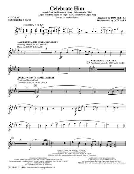 Celebrate Him (Medley) - Alto Sax 1, 2, 3 (sub. Horn)