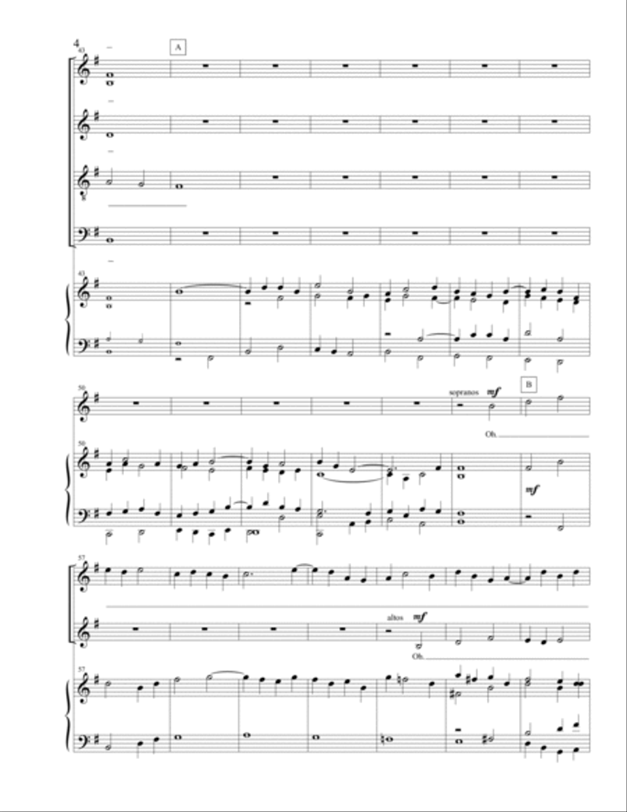 Dona Nobis Pacem (SATB) 4-Part scores gallery preview page 4