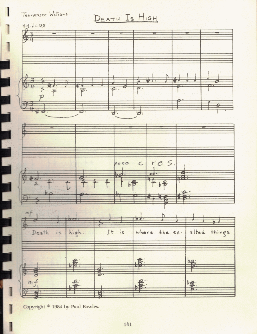 Death is High Voice scores gallery preview page 1