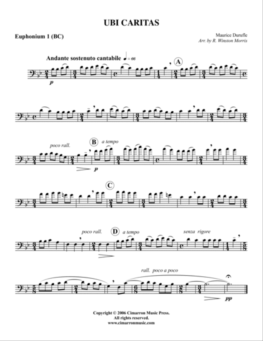 Ubi Caritas Ubi Caritas EETT scores gallery preview page 3