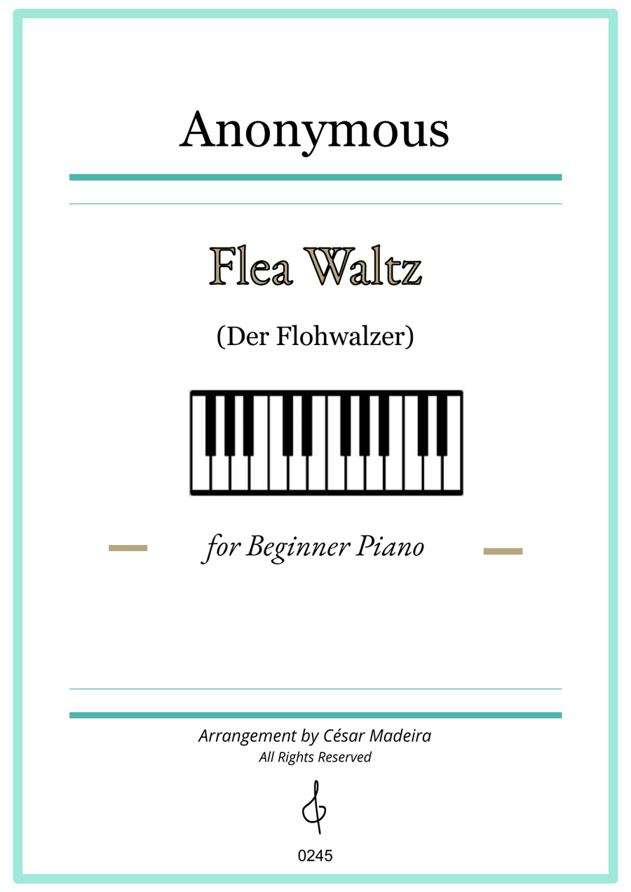Flea Waltz (Der Flohwalzer) - Easy Piano (Full Score) Piano Method scores gallery preview page 1