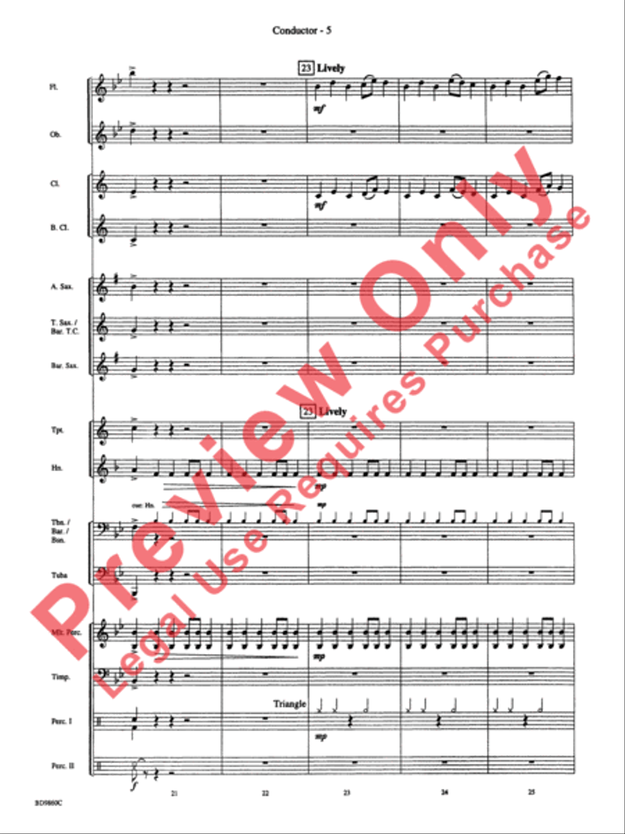 Quintilian Concert Band scores gallery preview page 7