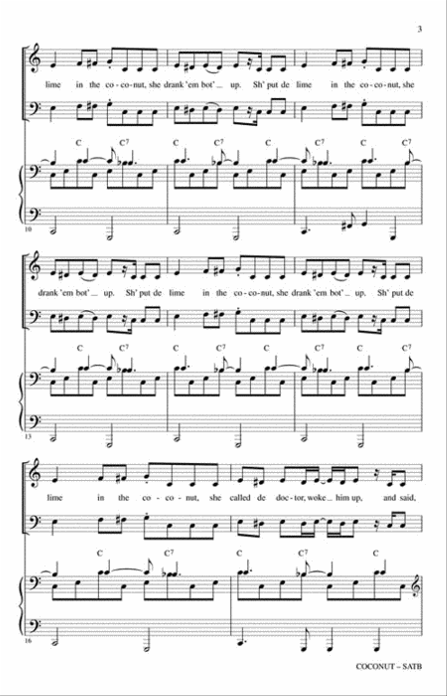 Coconut 4-Part scores gallery preview page 3