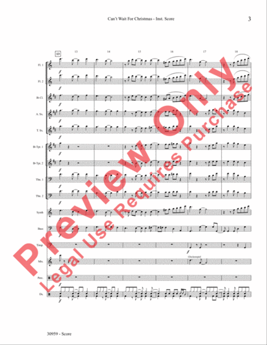 Can't Wait for Christmas Choir scores gallery preview page 4