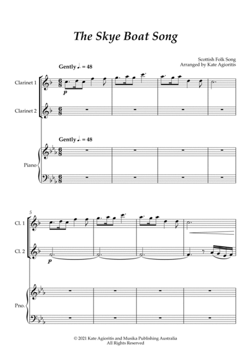 The Skye Boat Song (Theme from 'Outlander') - Clarinet Duet with Piano image number null