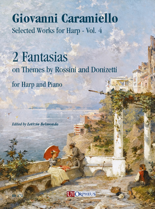 Book cover for 2 Fantasias on Themes by Rossini and Donizetti for Harp and Piano
