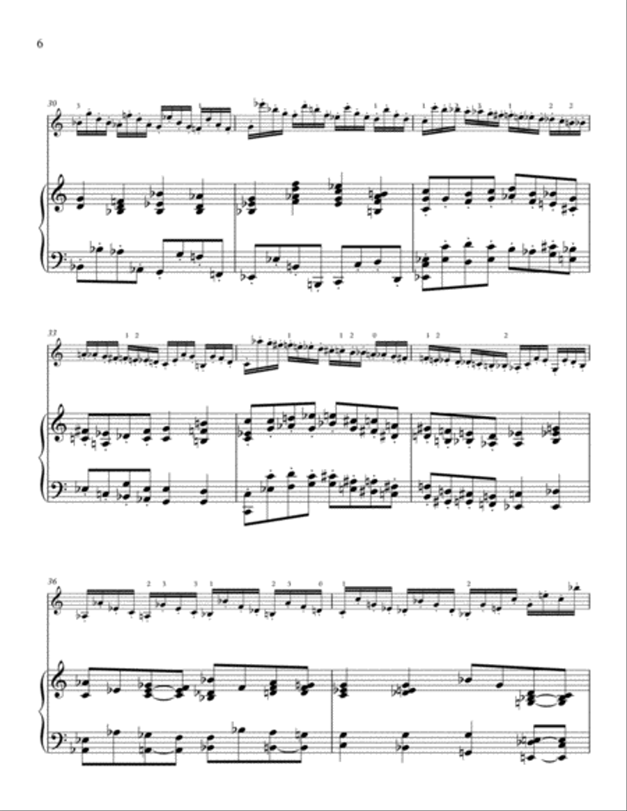 Paganini-Pokhanovski 24 Caprices: #5 for violin and piano Violin Solo scores gallery preview page 6