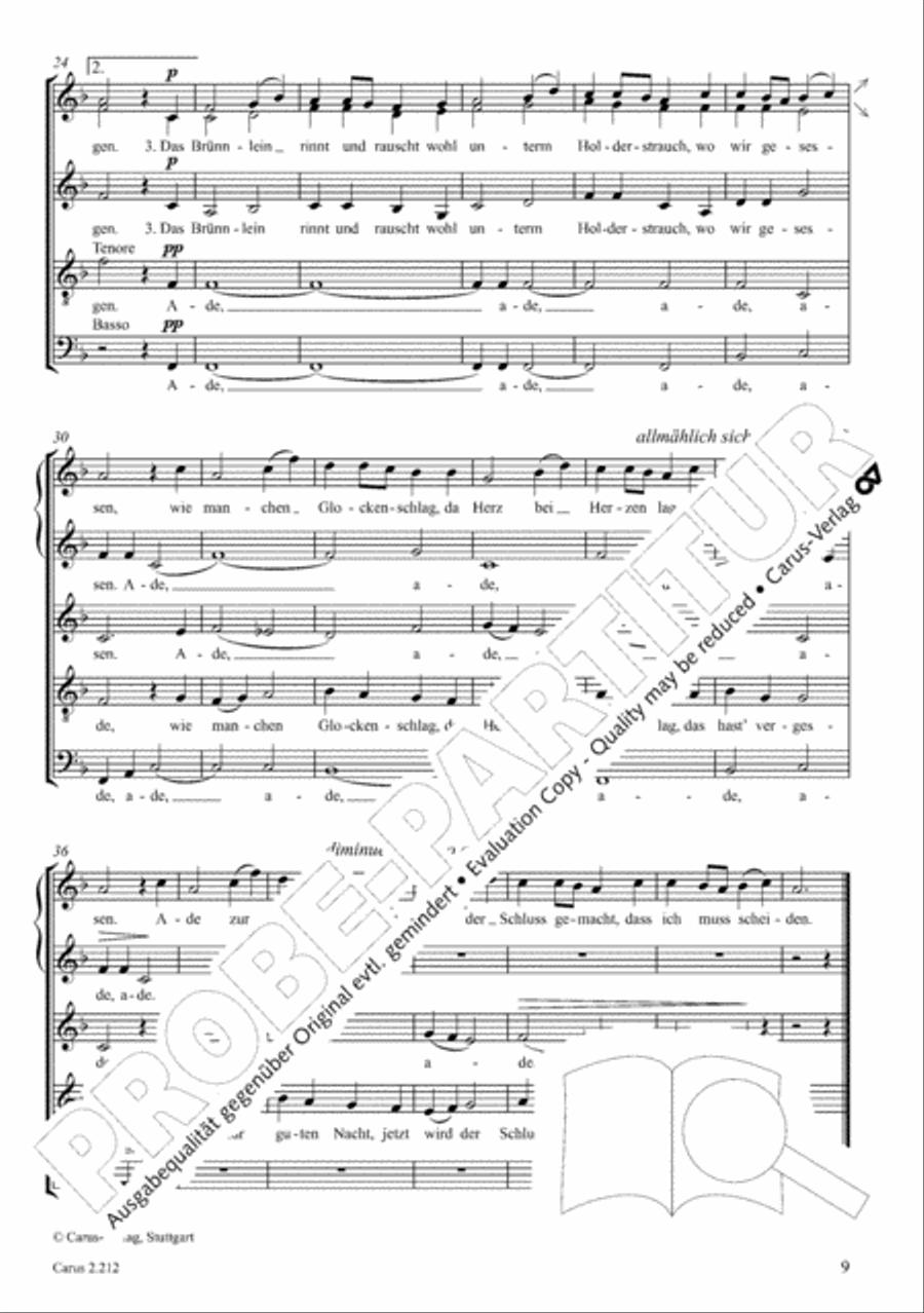 Love songs. Choral collection with CD 4-Part scores gallery preview page 14