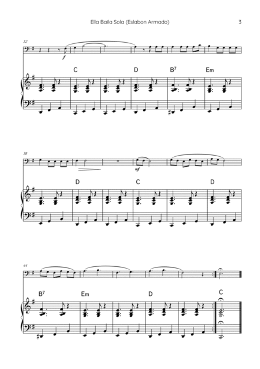 Ella Baila Sola Bassoon scores gallery preview page 3