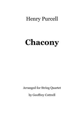Book cover for Purcell's Chacony arranged for String Quartet