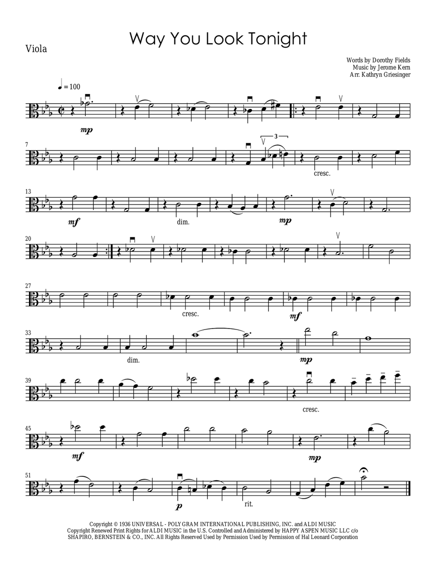 The Way You Look Tonight The Way You Look Tonight String Quartet scores gallery preview page 3