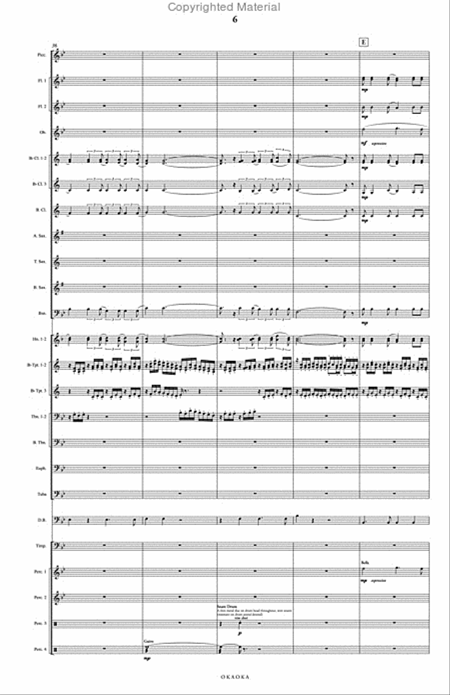 Okaoka Concert Band scores gallery preview page 7