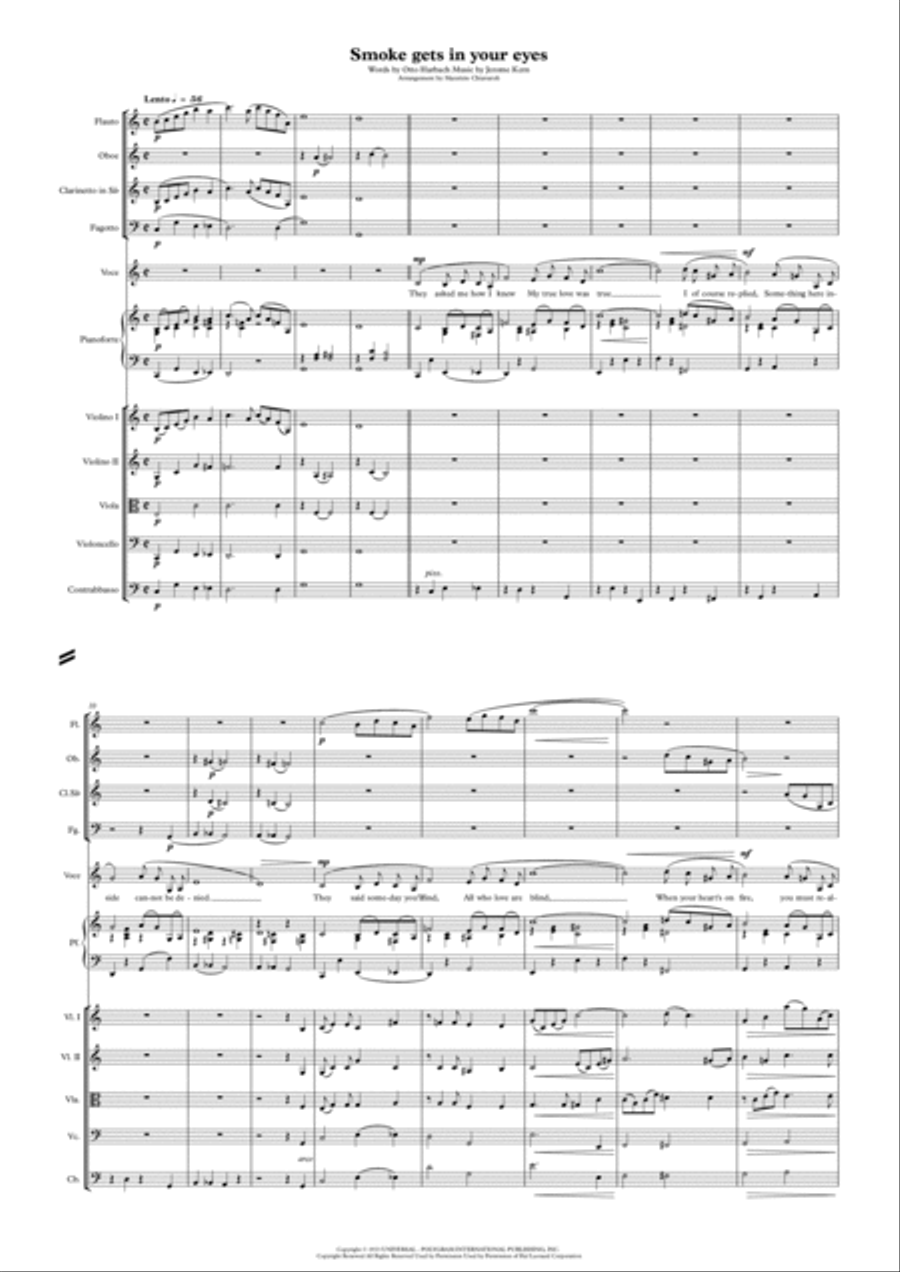 Smoke Gets In Your Eyes Smoke Gets In Your Eyes Woodwind Quartet scores gallery preview page 1