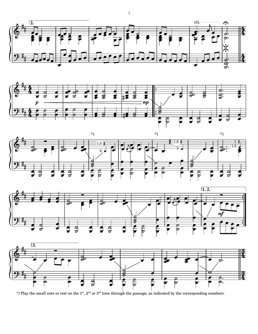 Winter's Carol Winter's Carol Piano Solo scores gallery preview page 3