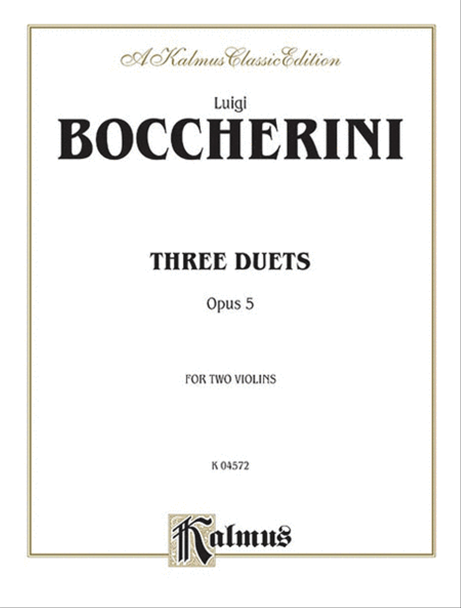 Three Duets, Op. 5