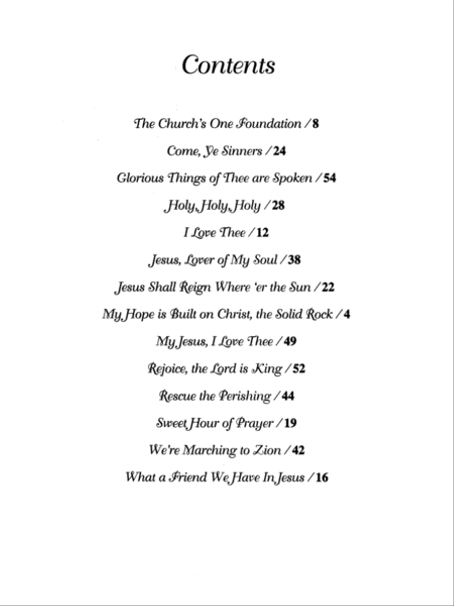Organ Preludes on Favorite Hymns Organ scores gallery preview page 2