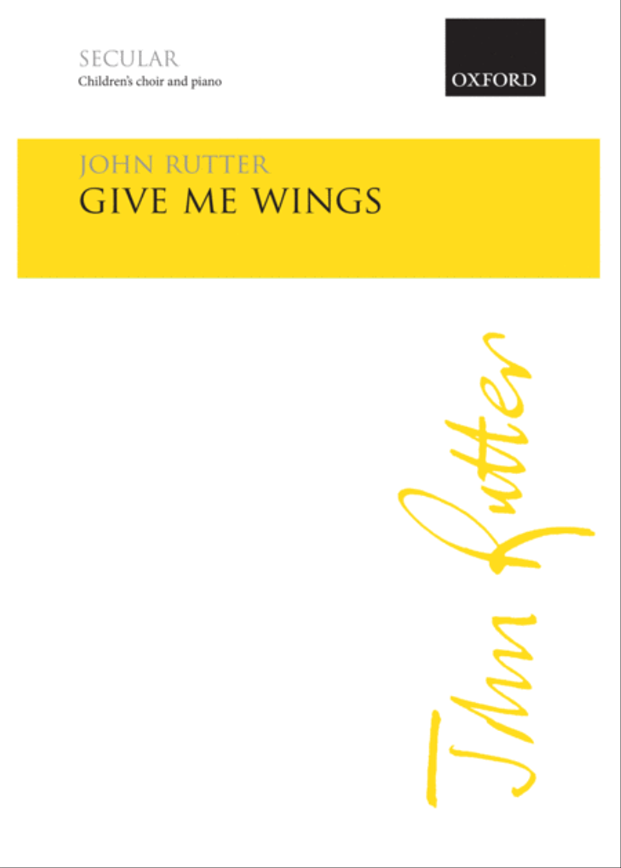 Give me wings Children's Choir scores gallery preview page 1