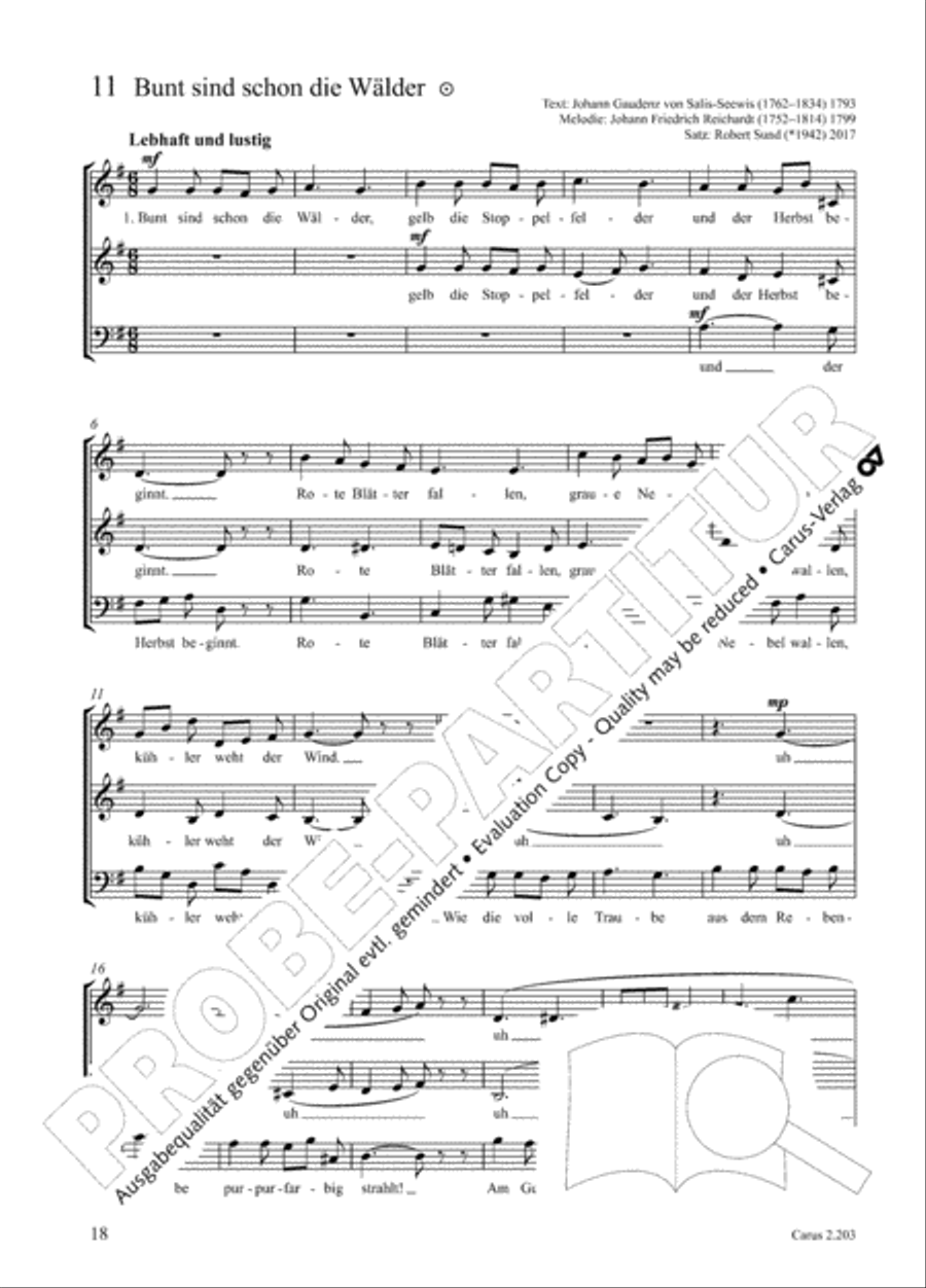 Loreley. Folk songs for choir (Loreley. Volkslieder fur Chor) Choir scores gallery preview page 25