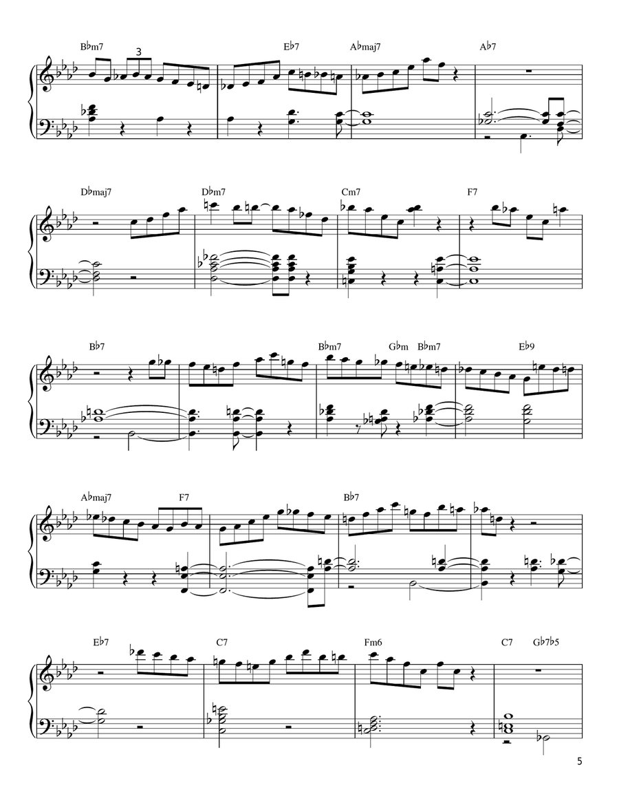 Indiana (Back Home Again In Indiana) Piano Solo scores gallery preview page 5