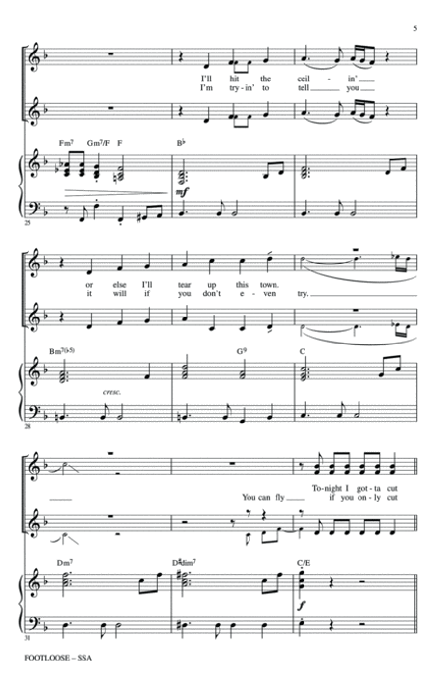 Footloose SSA scores gallery preview page 4
