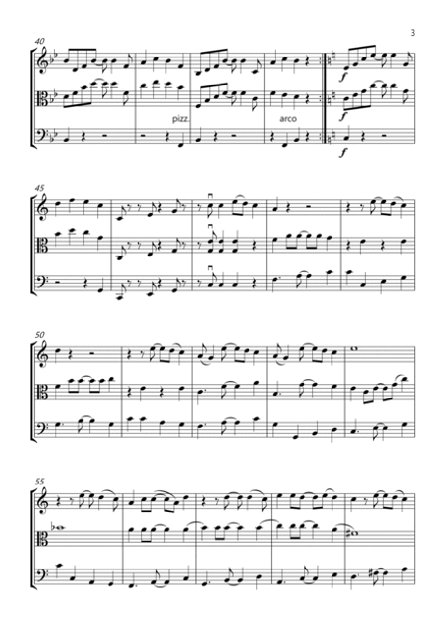 Under The Sea String Trio scores gallery preview page 3