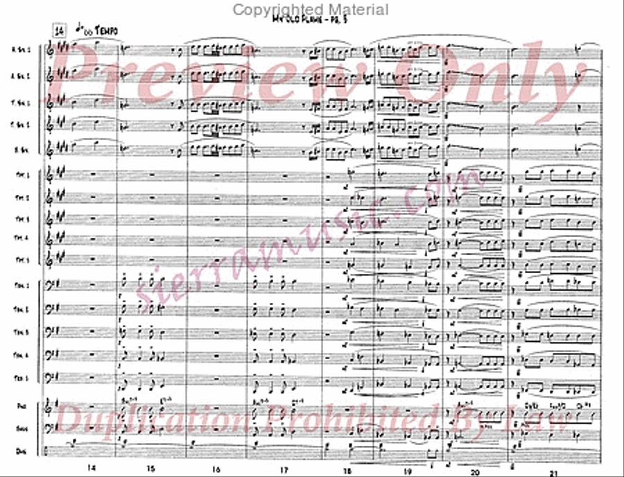 My Old Flame Jazz Ensemble scores gallery preview page 4