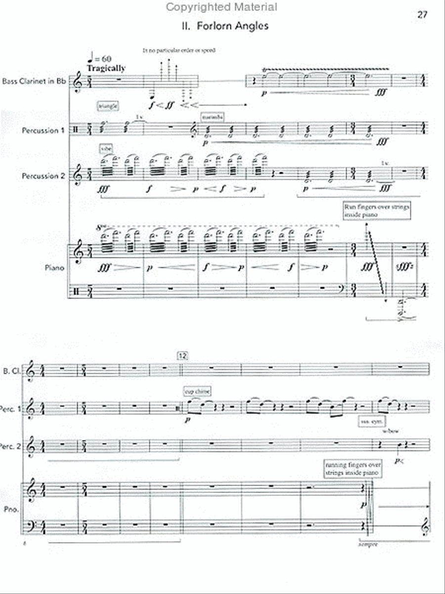 Angles of Repose Bass Clarinet scores gallery preview page 5