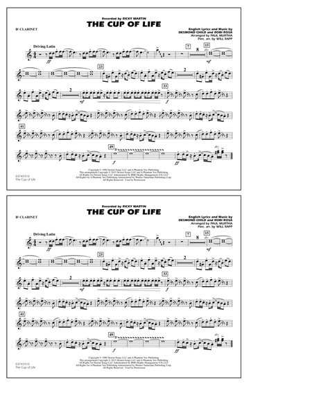The Cup of Life - Bb Clarinet