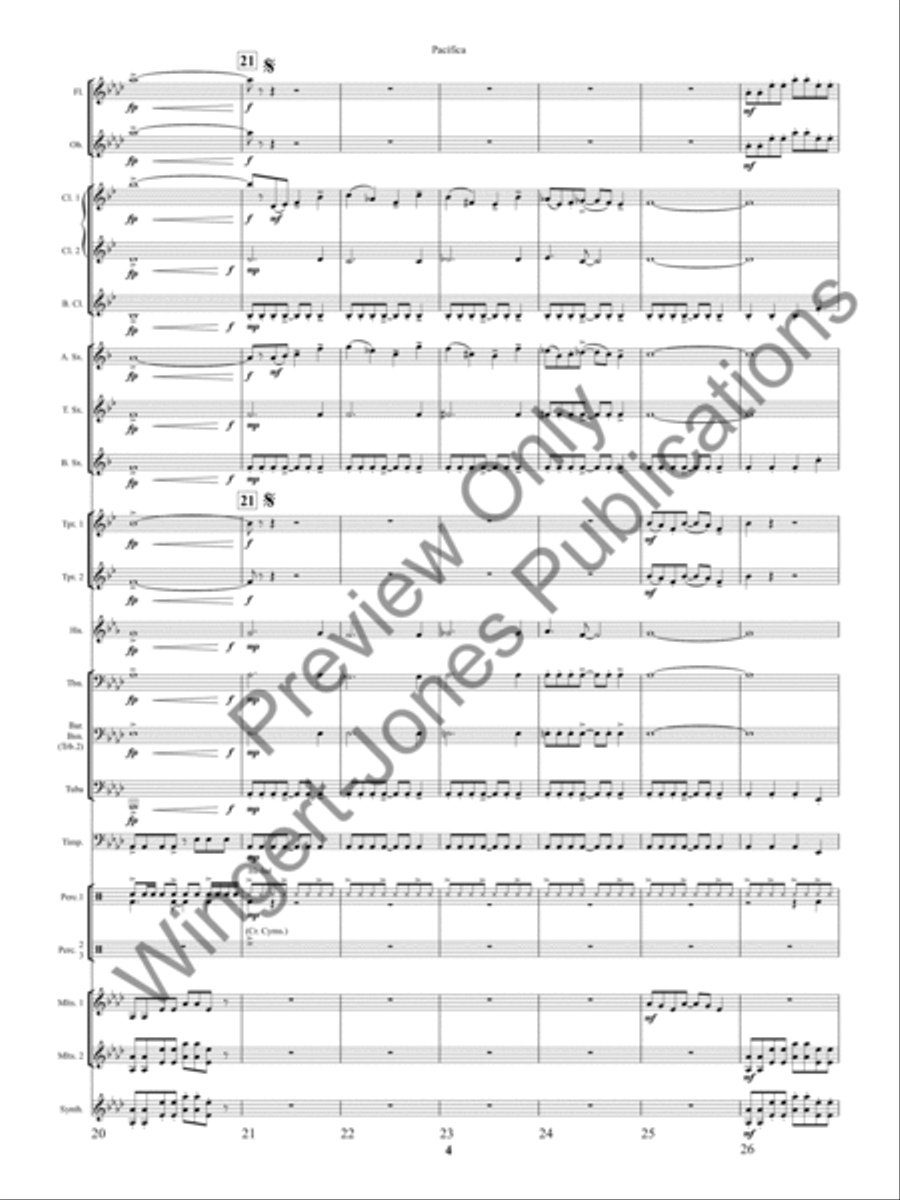 Pacifica Concert Band scores gallery preview page 7