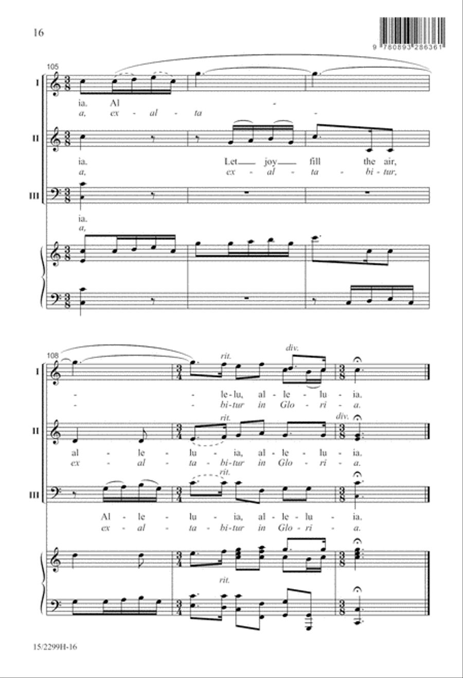 Come, Sing and Be Joyful Divisi scores gallery preview page 17