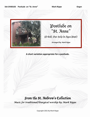 Book cover for Postlude On "St. Anne" (O God, Our Help In Ages Past) StA OV00105