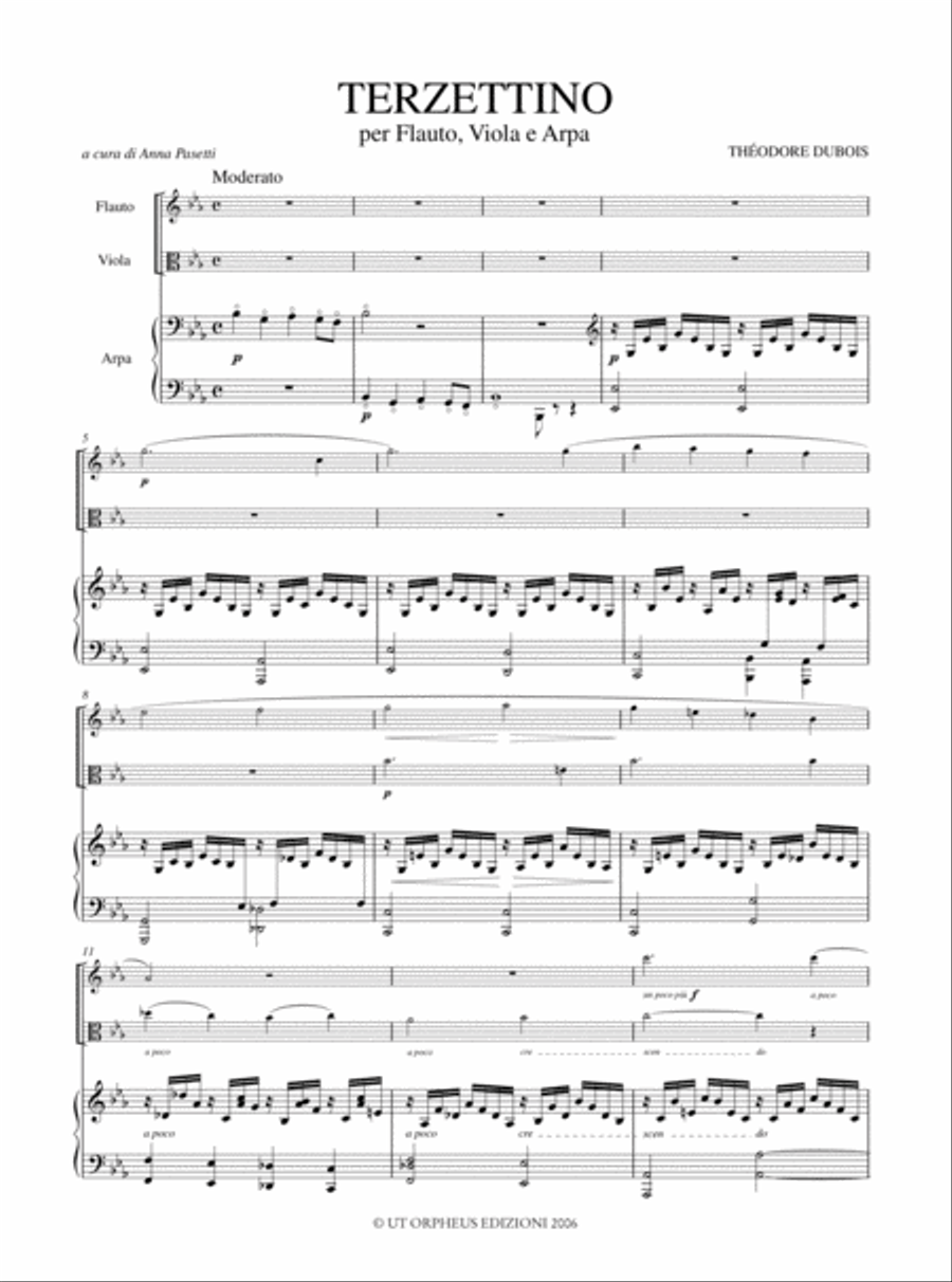 Terzettino for Flute, Viola and Harp Flute scores gallery preview page 2