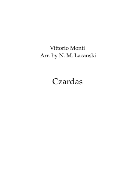 Czardas for Clarinet and String Orchestra image number null