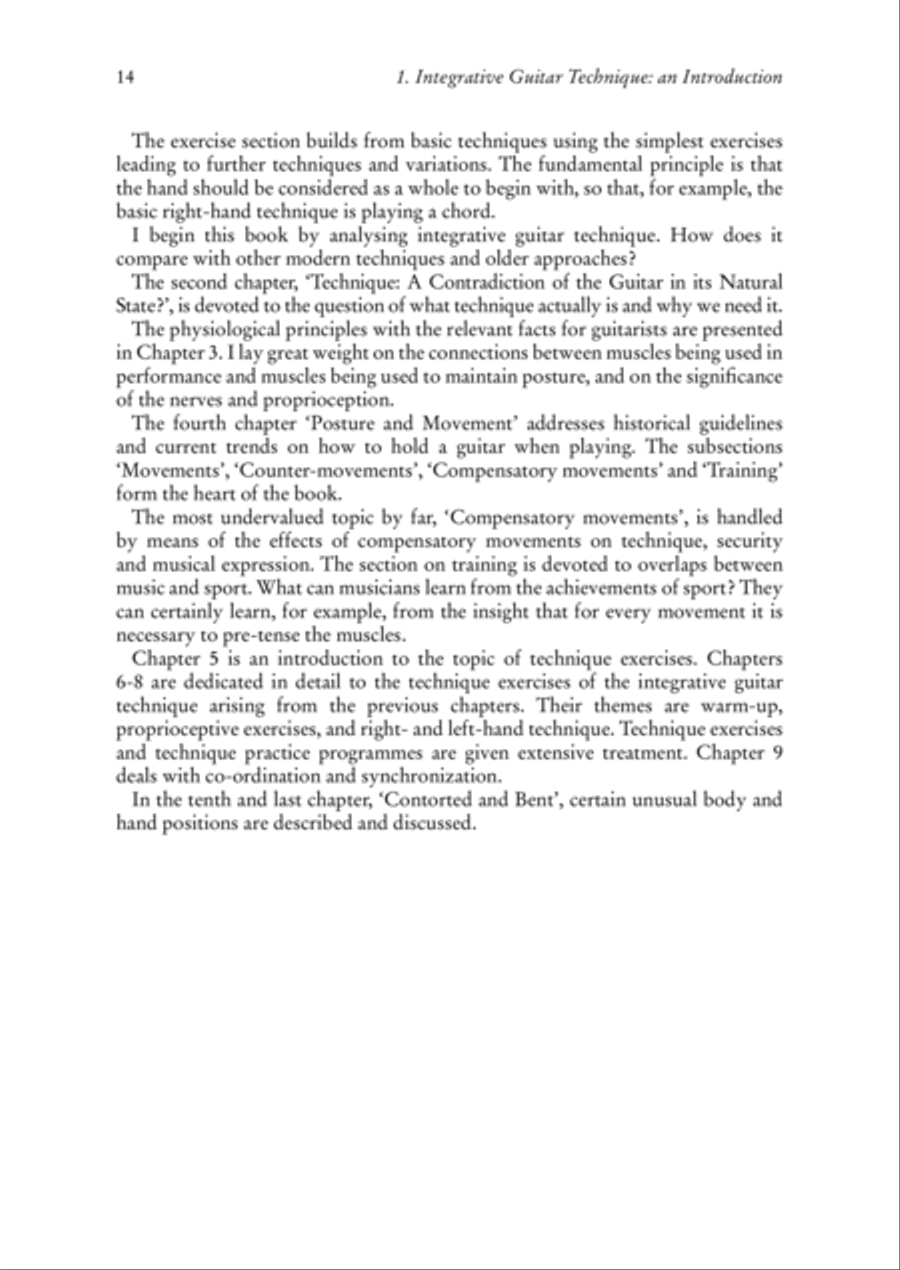 Modern Guitar Technique. Integrative Movement Theory for Guitarists School and Community scores gallery preview page 13