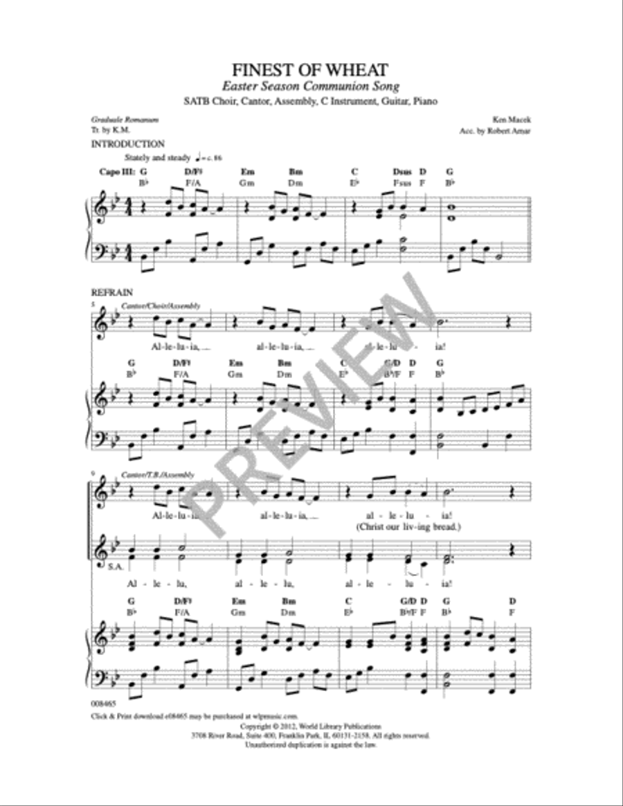 Finest of Wheat 4-Part scores gallery preview page 8
