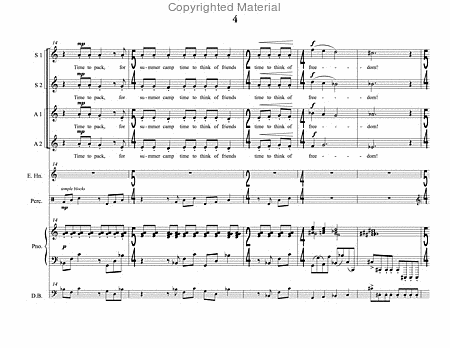 Song of Summer (choral score)