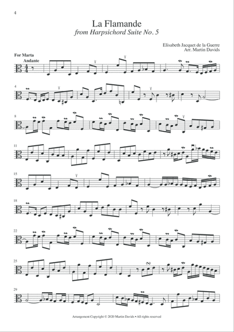 French Duos, Volume 2, viola part String Duet scores gallery preview page 4