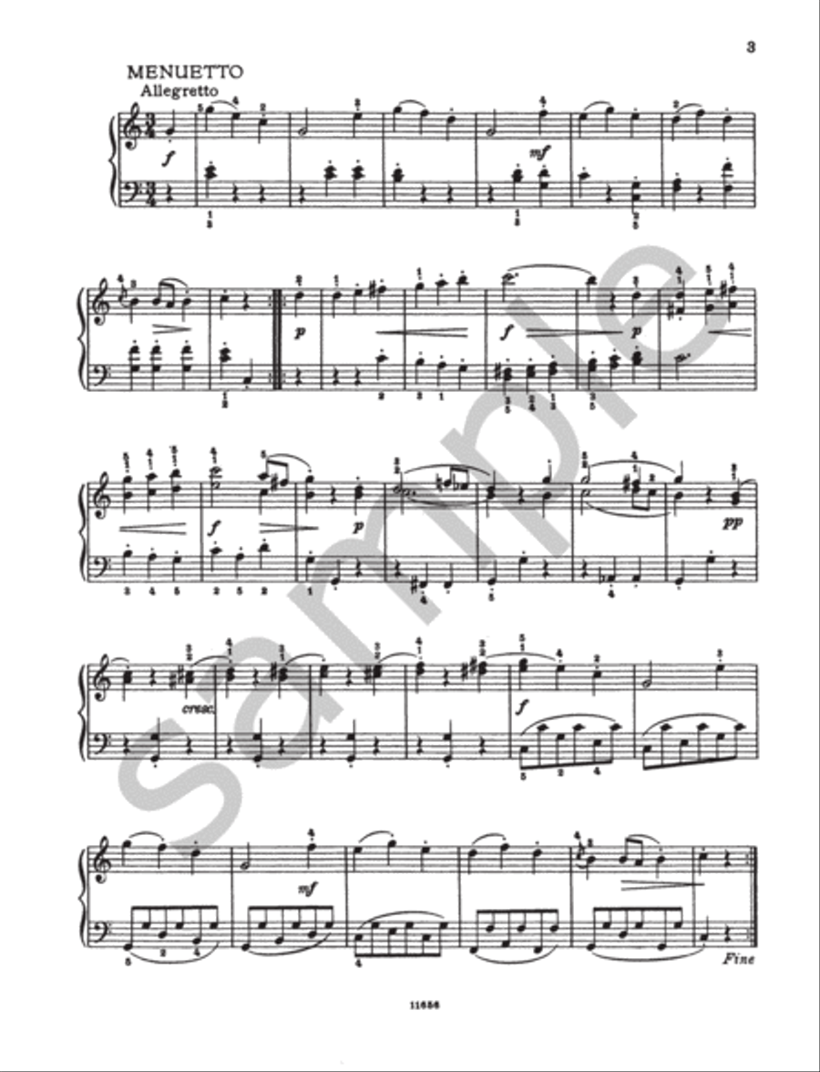 Six Viennese Sonatinas (Based on Divertimentos for 2 Clarinets and Bassoon) Bassoon scores gallery preview page 4