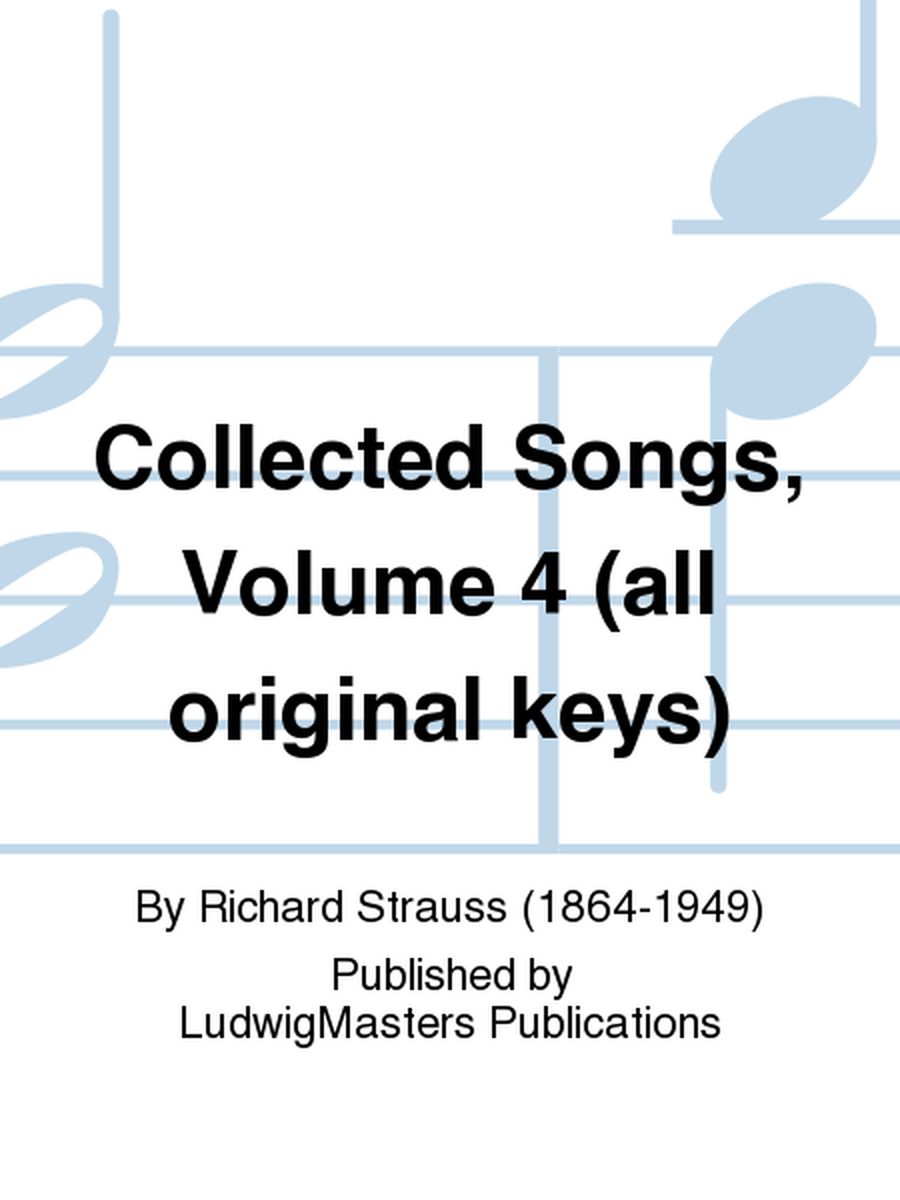 Collected Songs, Volume 4 (all original keys)