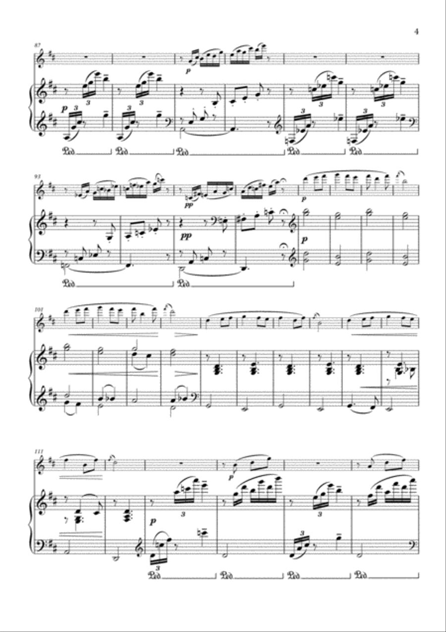 March Of The Dwarfs Op. 54, No. 3 - Flute & Piano Flute Solo scores gallery preview page 5