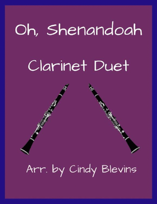 Book cover for Oh, Shenandoah, for Clarinet Duet