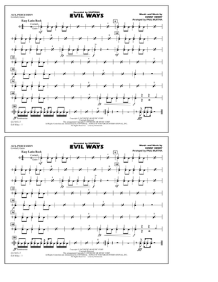 Evil Ways (arr. Paul Murtha) - Aux Percussion