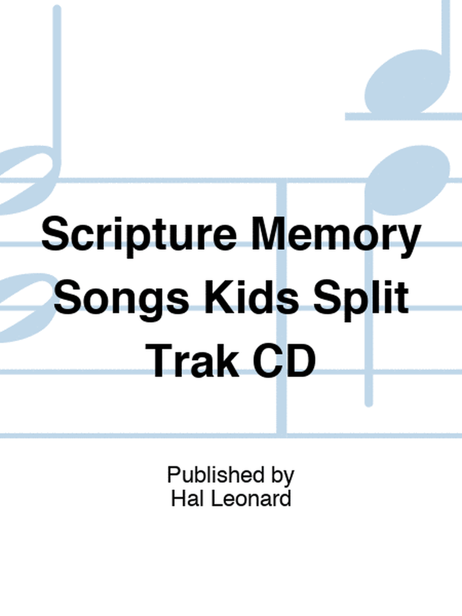 Scripture Memory Songs Kids Split Trak CD