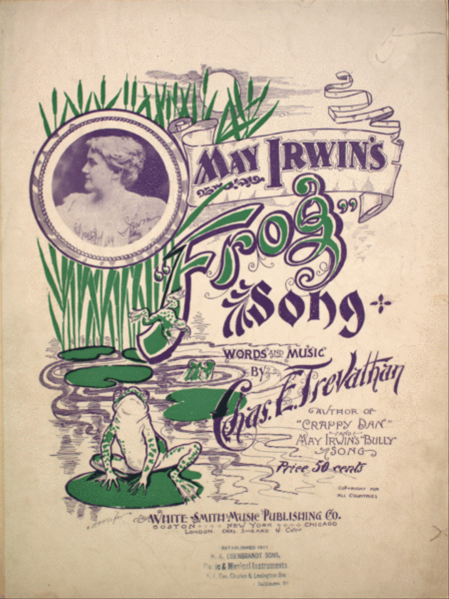 May Irwin's Frog Song Voice scores gallery preview page 1