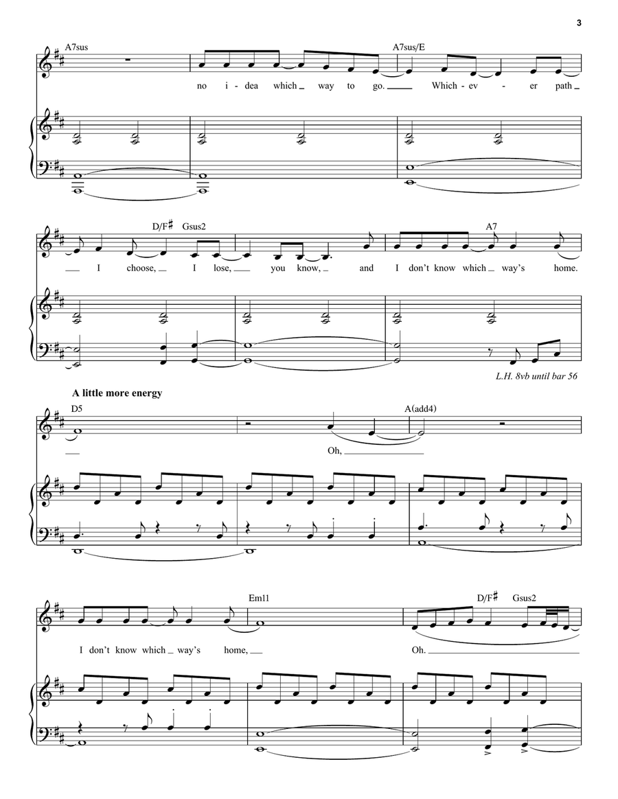 Home (from Beetlejuice The Musical) Piano, Vocal scores gallery preview page 3